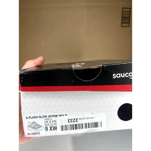 Saucony	S flash glow	Girls 9xw Pink multi - Picture 6 of 6